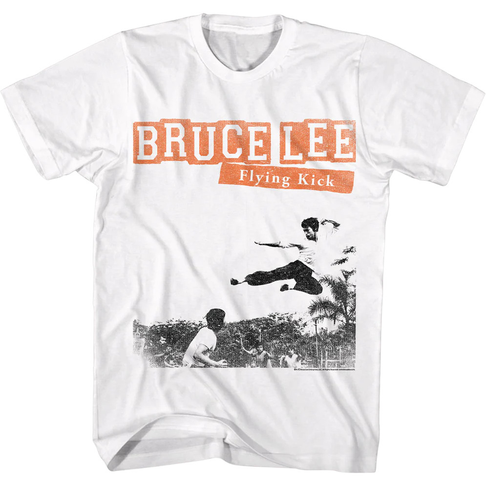 Flying Kick Bruce Lee Tshirt